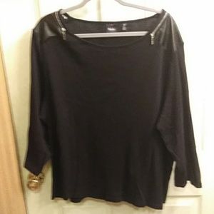 Black zipper top- never worn